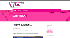 Desktop Screenshot of blog.partysashesgalore.co.uk